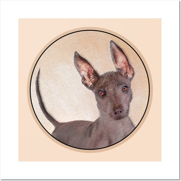 Xoloitzcuintli Painting - Cute Original Dog Art Wall Art by Alpen Designs